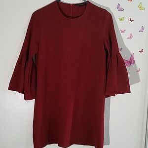 Olivaceous Longshirt Bellsleeve Dress